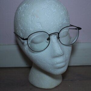 Unbranded Black Round Metal Eyeglasses Frames